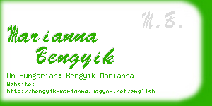 marianna bengyik business card